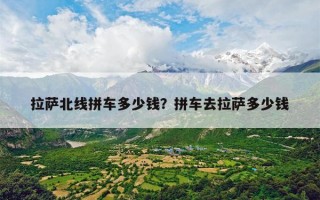 拉萨北线拼车多少钱？拼车去拉萨多少钱