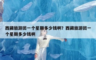 西藏旅游团一个星期多少钱啊？西藏旅游团一个星期多少钱啊