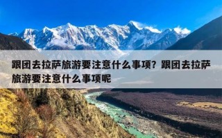 跟团去拉萨旅游要注意什么事项？跟团去拉萨旅游要注意什么事项呢