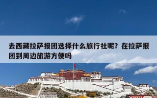 去西藏拉萨报团选择什么旅行社呢？在拉萨报团到周边旅游方便吗